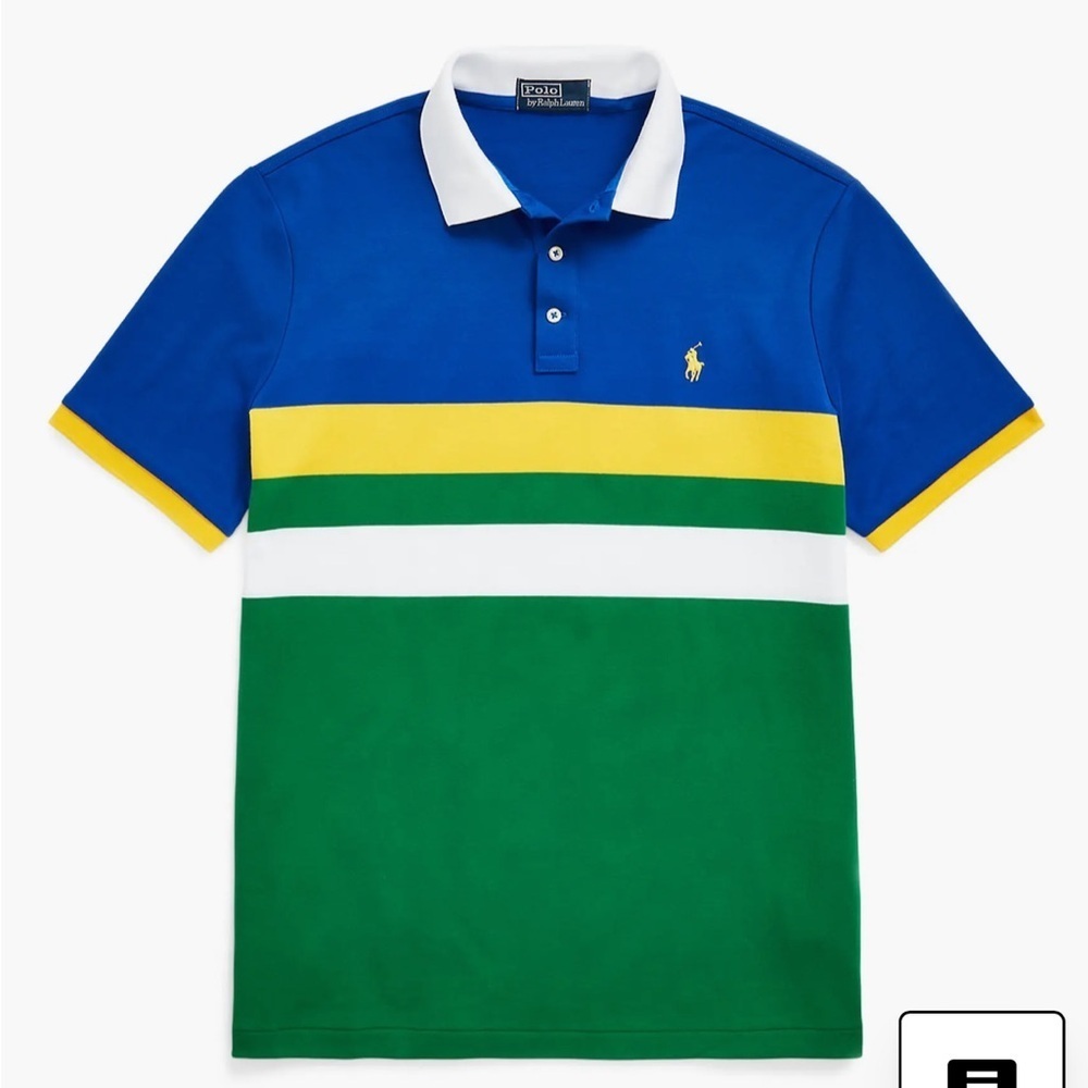 Classic Fit Colorblock Yellow Logo Embroidered Polo
Polo Ralph Lauren NWT small